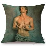 Handsome Good Looking Sexy Male Body Boyfriend Gay Art Sofa Pillow Case Tempting Nude Hot Boy Muscle Man Linen Cushion Cover 4
