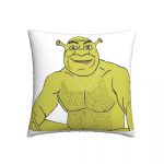 Sexy Shrek Square Pillowcase Cushion Cover Spoof Zipper Home Decorative Polyester Throw Pillow Case Sofa Seater Simple 45*45cm 2