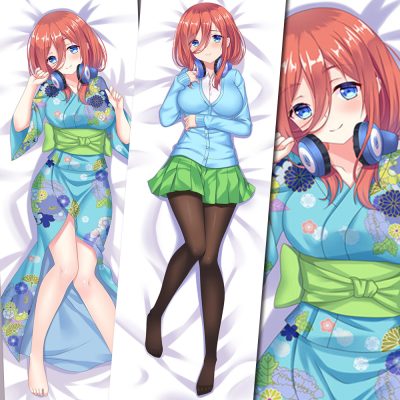 Anime Nakano Miku Dakimakura Cover The Quintessential Quintuplets Bedding Pillow Case Peachskin Otaku Hugging Body Pillowcase 1