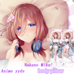 Dakimakura Anime Nakano Miku（5-toubun no Hanayome (The Quintessentia） Body Pillow Double-sided Print Life-size Cover giving gift 3