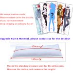 Anime Game Genshin Impact Arataki Itto Dakimakura HD Cosplay Huggable Body Otaku Male Bedding Pillow Cover DIY Custom Pillowcase 3