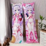 Anime Kobayashi-san Chi No Maid Dragon Dakimakura Pillow Case Miss Kobayashi's Dragon Maid Kanna Kamui Full Body Pillowcase 5