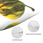 Shrek Wazowski Square Pillowcase Cushion Cover Creative Zipper Home Decorative Polyester Pillow Case Bed Nordic 45*45cm 4