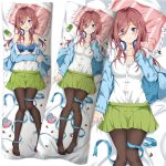 Anime five equal wedding Nakano Miku Body Pillow Pillowcase Two-dimensional 3D Printing Customizable Body Hug Sexy Pillowcase 4