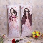 Japanese Anime Demon Slayer Kamado Nezuko Pillow Dakimakura Kimetsu No Yaiba Costume Body Throw Cushion Double-sided Print Gifts 2