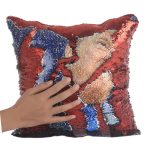 Magical Nicolas Cage Cushion Cover with Sequins Super Shining Reversible Color Changing Pillow Cover 40x40cm Home Car Decoraion 4