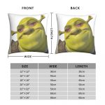 Shrek Crying Meme Square Pillowcase Cushion Cover Creative Zip Home Decorative Polyester Throw Pillow Case Bed Simple 45*45cm 3
