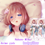 Dakimakura Anime Nakano Miku（5-toubun no Hanayome (The Quintessentia） Body Pillow Double-sided Print Life-size Cover giving gift 4