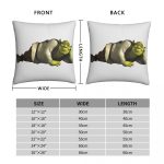Come Into My Swamp Shrek Square Pillowcase Cushion Cover cute Zip Home Decorative Polyester Pillow Case for Room Simple 45*45cm 3