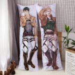 Anime Attack on Titan Mikasa Dakimakura Hugging Body Pillow Case Peach Skin Otaku Full Body Pillow Cover Home Bedding Gift 3