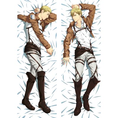 Anime Attack on Titan Erwin Smith Dakimakura Full Body Hugging Pillow Case Japanese Otaku Pillow Cushion Cover Bedding 1